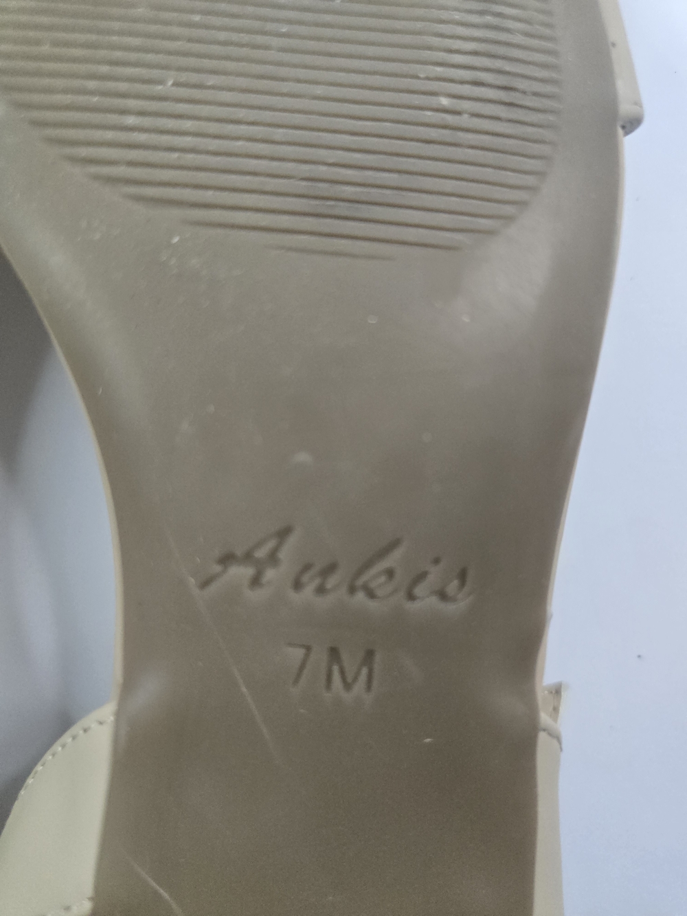 Ankis Nude Beige Ankle Strap Flat Sandals Size 7M - Picture 8 of 8